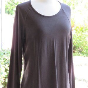 "OSKA" Sz 1/ Small /6 - 8 Women's Brown LS Top